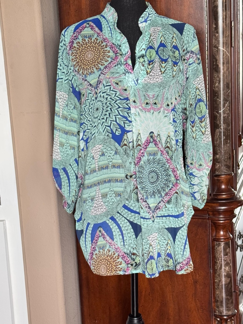 Yadaha Mint Teal Blouse